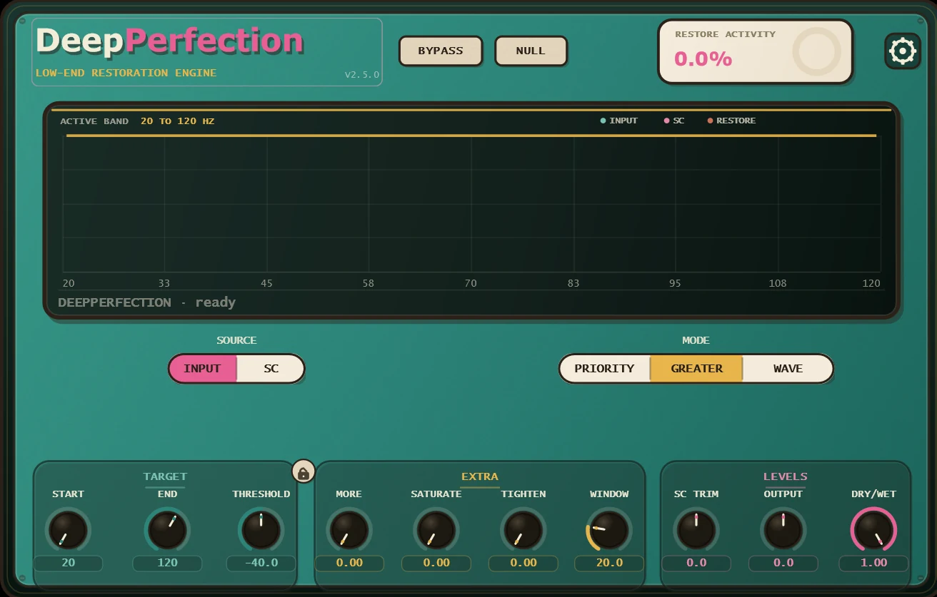 DeepPerfection plugin interface