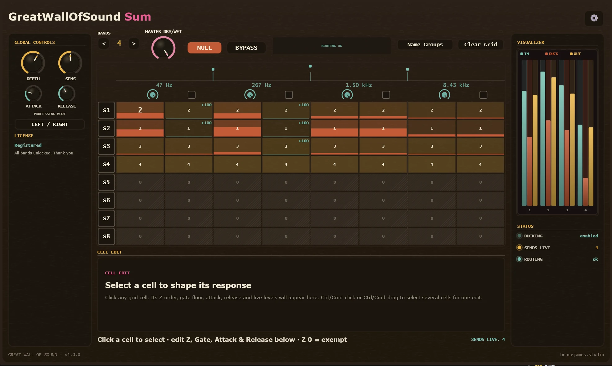 GreatWallOfSound plugin interface